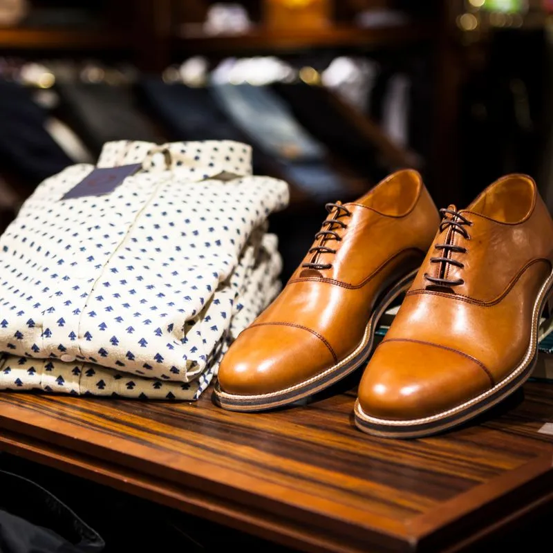 Leather Brogues before restoration
