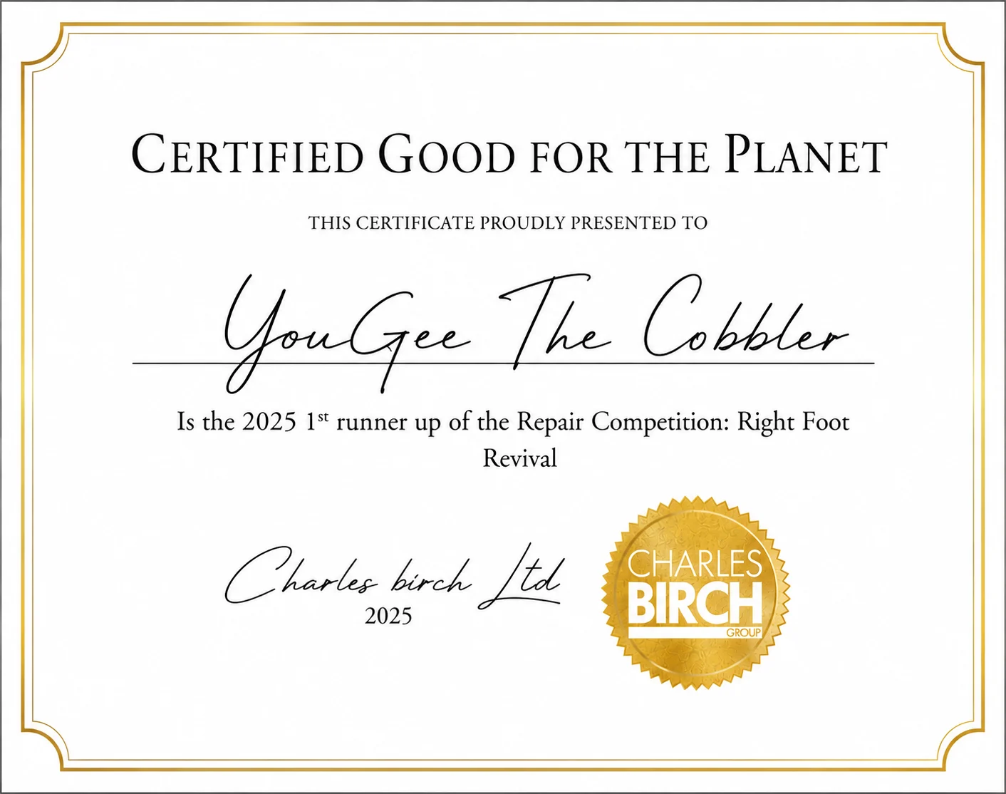 "Right Foot Revival" 2025 Runner-Up