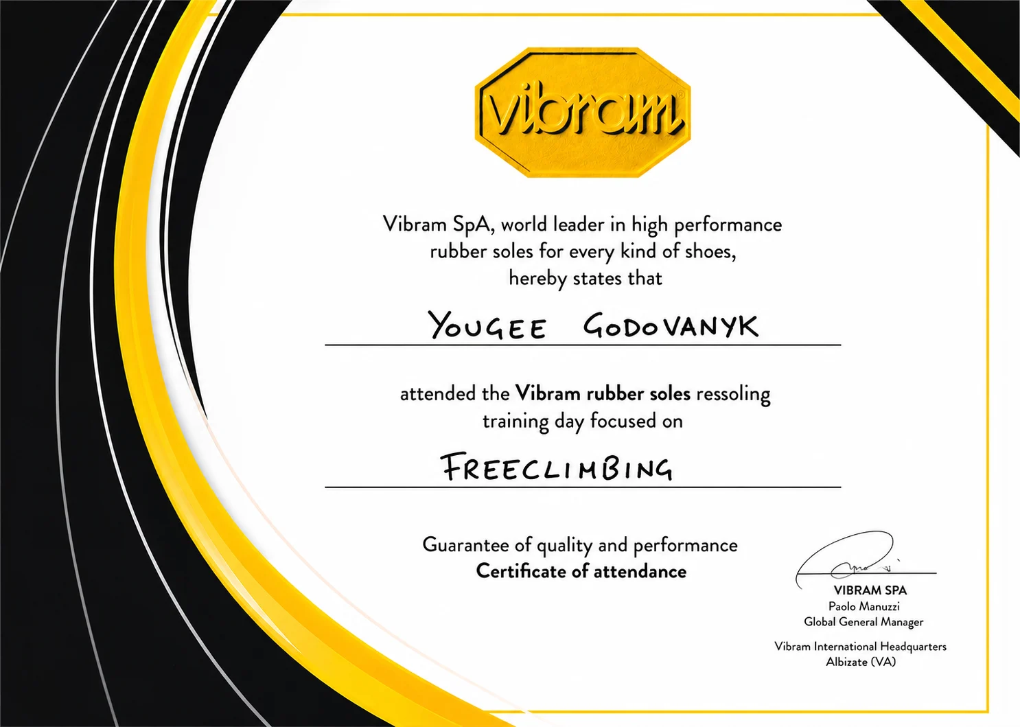 Vibram Resoling Training
